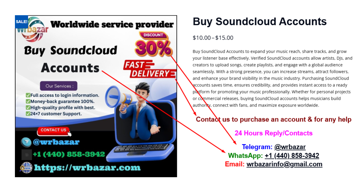 Buy Soundcloud Accounts